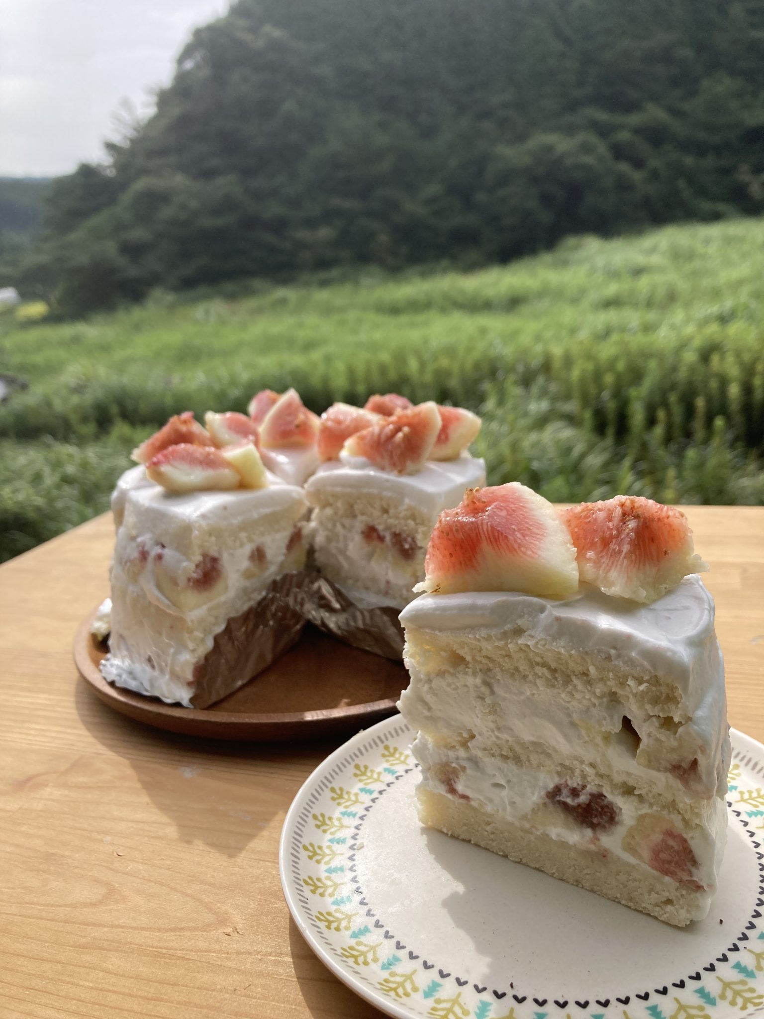 いちじくのショートケーキ